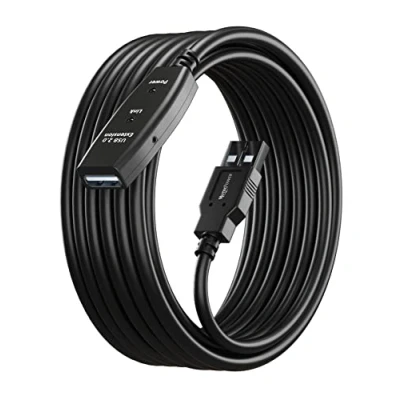 Abbildung von MutecPower 10m USB 2.0 Aktiv Kabel männlich zu weiblich mit Verlängerung Chipsatz Repeater /Verlängerungskabel 10 meter