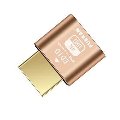 Abbildung von FUERAN Dummy Plug Headless Ghost Display Emulator Premium Aluminum PC HDMI compatible（Fit 1920x1080 New 4RD@60Hz） (4K 1P)