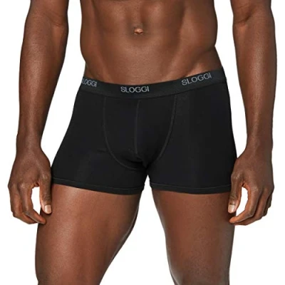 Abbildung von sloggi men Herren Basic Short Boxershorts, Black, 6