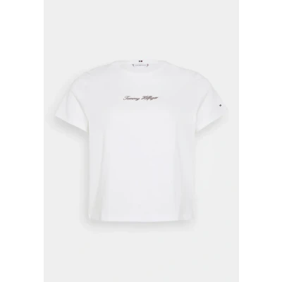Abbildung von Tommy Hilfiger Curve Classic Script TEE Tshirt print, Damen, Größe: 48, Ecru