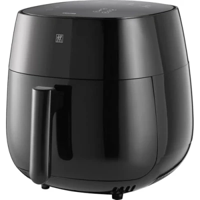 Abbildung von ZWILLING Air Fryer / Heißluftfritteuse, 4 L, 6 Programme, 1.400 Watt, Frittieren, Garen und Backen ohne Fett, inkl. Rezeptbuch, Schwarz
