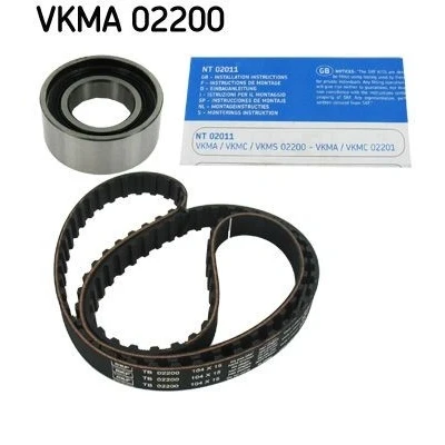 Abbildung von SKF VKMA 02200 Zahnriemensatz 104 mit trapezförmigen Zahnprofil FIAT: Uno Hatchback, Panda I Punto Hatchback