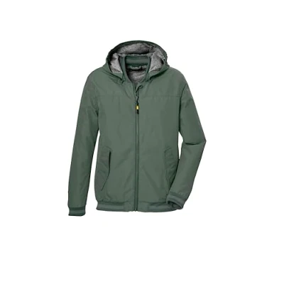 Abbildung von killtec Jungen Funktionsjacke ist wasserdicht/Regenjacke mit Kapuze KOS 153 BYS JCKT, oliv, 176, 43004 000