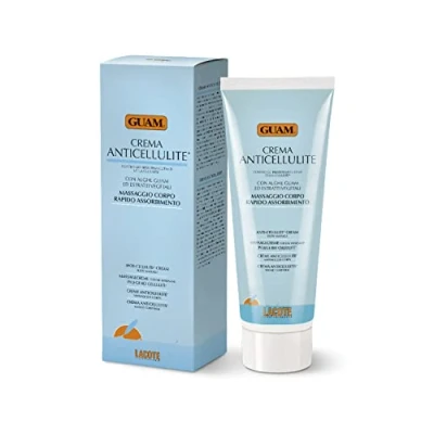 Abbildung von Guam, Anticellulite Massagecreme gegen Cellulite, Schnell Einziehende Körpermassage mit Guam Meeresalgen und Pflanzenextrakten, Made in Italy, 250 ml Packung