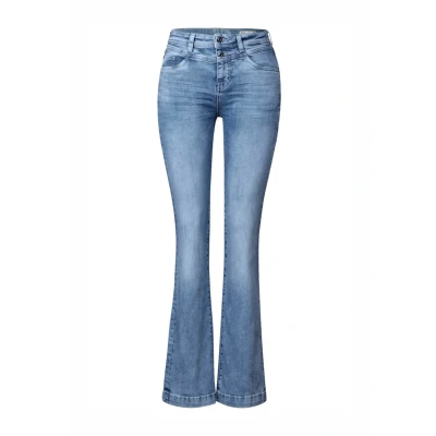 Abbildung von STREET ONE Damen A378944 Bootcut Jeans, Light Blue Random, 32W x 30L