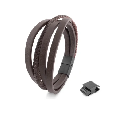 Abbildung von Akitsune Pathfinder Armband, Herren, Größe: 21cm, Black/brown