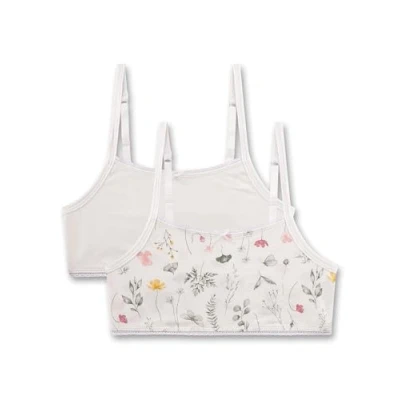 Abbildung von Sanetta Doppelpack Blumen Bustier, Damen, Größe: 152, Beige