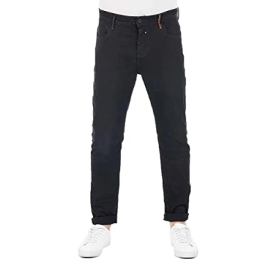 Abbildung von riverso Jeans Herren Stretch Tapered Fit RIVToni Jeanshose Hose Denim, Farbe:Black Denim (B122), Größe:33W / 30L