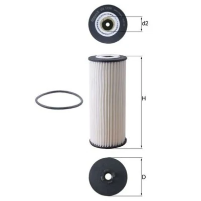 Abbildung von MAHLE ORIGINAL OX 1236D Ölfilter Filtereinsatz MERCEDES BENZ: A Class, GLA, CLA Coupe