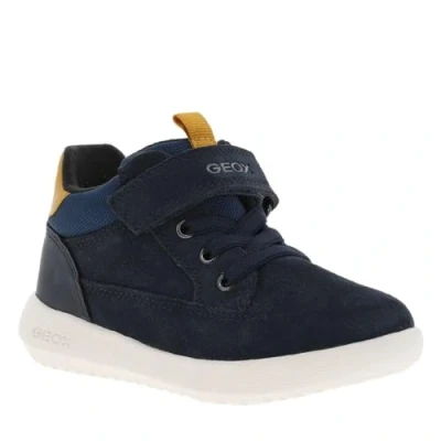 Abbildung von Geox Stiefelette Klettschuh für Kinder, Größe: 22, Navy ochre cf q Schuhe