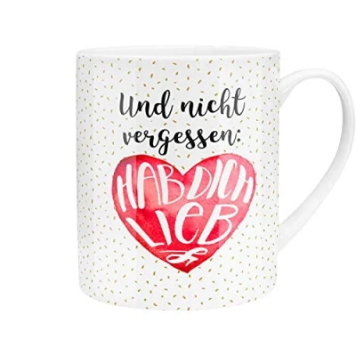 Abbildung von GRUSS &amp; CO XL Tasse Motiv &quot;Lieb&quot; Große aus Porzellan, Jumbo Tasse, 60 cl, mit Spruch Geschenk, Freund, Freundin 45759