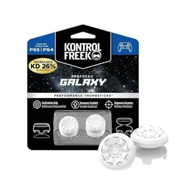 Abbildung von KontrolFreek FPS Freek Galaxy Black für Playstation 4 (PS4) und 5 (PS5) Performance Thumbsticks 1 High Rise, Mid Rise Weiß