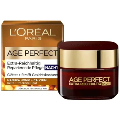 Abbildung von L&#039;Oréal Paris Skin AGE Perfect Extrarich Manuka Night Cream 50ML Nachtpflege, Damen, Größe: 50 ml,