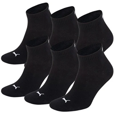 Abbildung von PUMA Unisex Quarters Socken Sportsocken 6er Pack (black / black, 35 38)