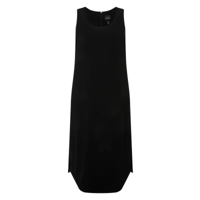 Abbildung von Ulla Popken Rundhals ÄRMELLOS Freizeitkleid, Damen, Größe: 50/52, Schwarz