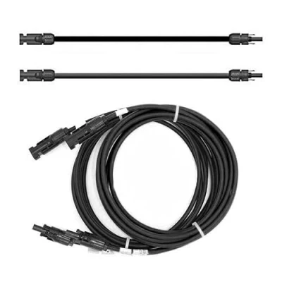 Abbildung von SOLARTRONICS Verlängerungskabel 4mm² H1Z2Z2 K Solarkabel Balkonkraftwerk Anschlusskabel schwarz mit Stecker beidseitig für Solarmodule PV GAK. Made in Germany (2 x 2m)