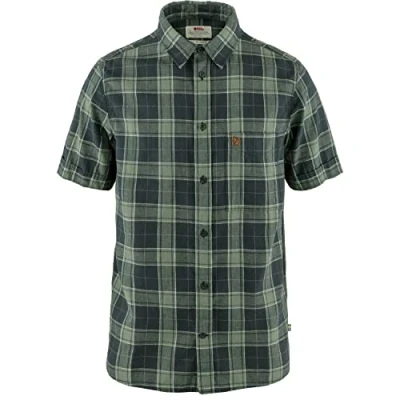 Abbildung von Fjällräven ÖVIK Travel Shirt Hemd, Herren, Größe: XXL, Dark navy/patina green