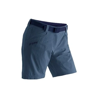 Abbildung von Maier Sports Lulaka Shorts, Kurze Damen Wanderhose, Wasserabweisende Outdoorhose für Trekking und Hiking, PFC frei, mSTRETCH pro 4 &amp; Dryprotec, Blau, 38
