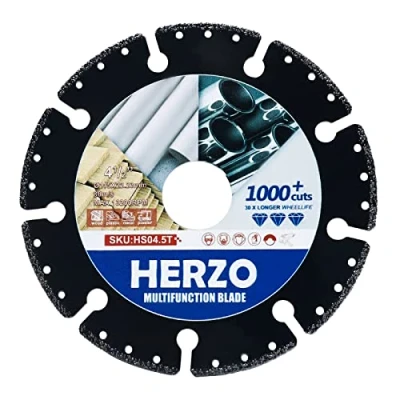 Abbildung von HERZO Professional Trennscheibe Carbide Multi Wheel 115mm, zum Schneiden von Holz, Kunststoff und Plastik