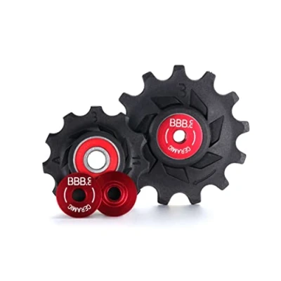 Abbildung von BBB Cycling Schaltrollen Keramik Derailleur Pulley 11 Zähne und 13 Hinten Fach Jockey Räder Roller Shimano Kompatibel für Rennrad Urban MTB Bicycle RollerBoys Ceramic BDP 18