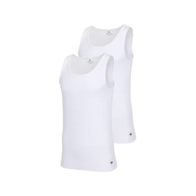 Abbildung von adidas Originals TOP 2 PACK Unterhemd/shirt, Herren, Größe: 43 45, White