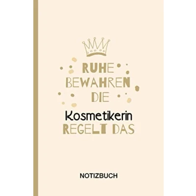 Abbildung von Ruhe Bewahren die Kosmetikerin Regelt das: A5 Notizbuch als Geschenk für eine /punktiert Geschenke zum GeburtstagGeburtstagsgeschenk Kollegin