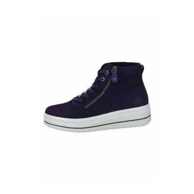 Abbildung von Remonte Plateaustiefelette, Damen, Größe: 45, aubergine Schuhe