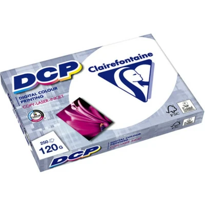 Abbildung von Clairefontaine 1844C Ries Druckerpapier / Kopierpapier DCP, extraweiß, DIN A4, 120g, 250 Blatt, Weiß, 1
