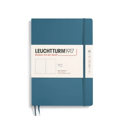 Abbildung von LEUCHTTURM1917 365636 Notizbuch Composition (B5), Softcover, 123 nummerierte Seiten, Stone Blue, Blanko