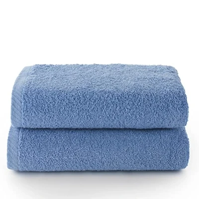 Abbildung von Top Towel Plus Große Badetücher Badezimmerhandtücher 2 Hand oder Waschbeckenhandtücher 50x100 cm 100% Baumwolle Lavendel