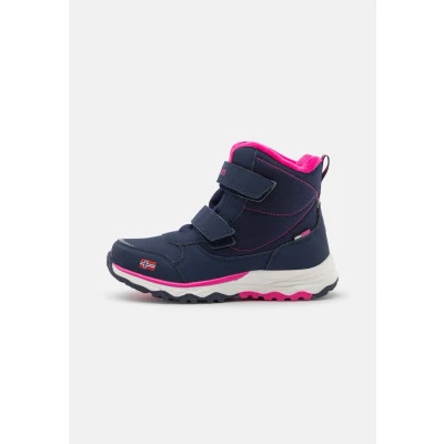 Abbildung von Trollkids Hafjell Hikingschuh für Kinder, Größe: 38, Navy/pink Textil/synthetik