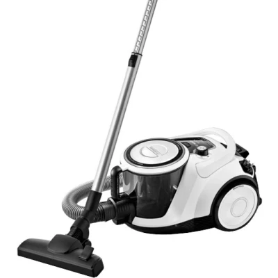 Abbildung von Bosch Staubsauger beutellos Serie 6 BGC41LSIL, Bodenstaubsauger, ideal für Allergiker, Hygiene Filter, Parkett, Teppich, Fliesen, leise, langes Kabel, Polster Düse, weiß