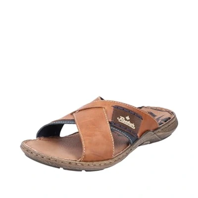 Abbildung von Rieker Pantolette flach, Herren, Größe: 41, Braun Schuhe