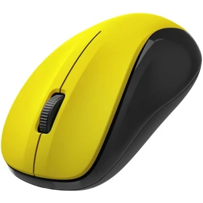 Abbildung von Hama Funkmaus kabellos (3 Tasten, 2,4GHz, 1200dpi, optische Maus kabellos, wireless, Computermaus, für Laptop/PC/Notebook, geräuschlos, Batterie, Rechtshänder, Linkshänder, USB Empfänger) gelb
