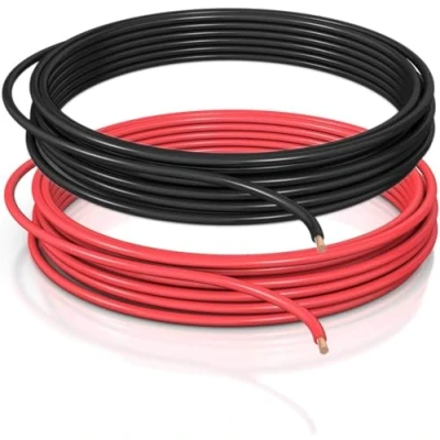 Abbildung von DCSk Fahrzeugleitung 6mm² 5m FLRY B asymmetrisch 6 mm² KFZ Kabel Litze Set rot/schwarz 6mm2