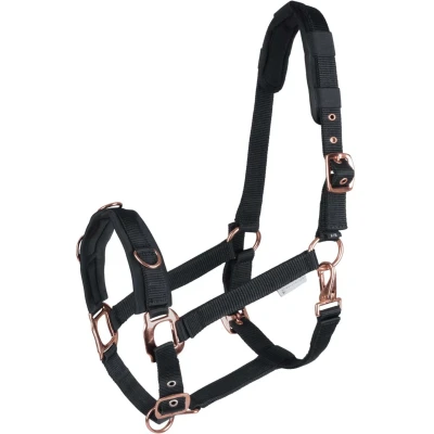 Abbildung von Waldhausen Kapzaum Rosé Schwarz Pony