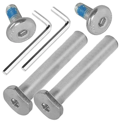 Abbildung von OTFAITP M8 40 76mm Innengewinde Innensechskant Schraube &amp; Bolzen Sortimentssätze Kinder Roller Teile für 2 3 4 Rad Kick Scooter Reparatur Vorderrad Hinterradachsen Werkzeuge (54mm)
