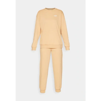 Abbildung von Puma Relaxed SUIT SET Trainingsanzug, Damen, Größe: Small, Warm beige