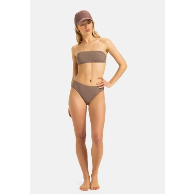 Abbildung von Roxy Lasca Hipster Badehose Slip, Damen, Größe: Medium, Deep taupe