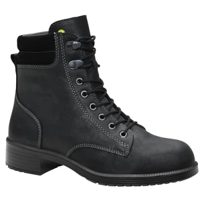 Abbildung von ELTEN Sicherheitsschuhe NIKOLA black Mid ESD S2, Damen, Leder, Stahlkappe, leicht, elegant, Schwarz, Größe: 36