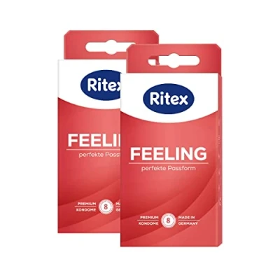 Abbildung von Ritex Feeling Kondome Perfekte Passform für ein intensives hautnahes Gefühl, 16 Stück, Made in Germany