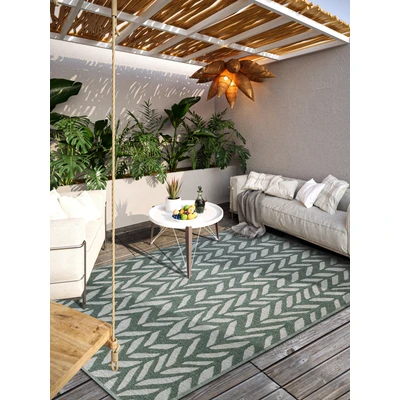 Abbildung von Villeroy &amp; Boch Outdoorteppich »Georgette«, rechteckig, 4 mm Höhe, In Outdoor, Flachgewebe, wetterfest, Terrasse, Balkon, modern, Trend