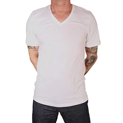 Abbildung von MARVELiS T Shirt Doppelpack 2 Shirts 1/2 Arm Weiß Body Fit V Ausschnitt (L)