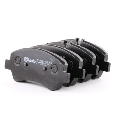 Abbildung von BREMBO P 24 160 Bremsbelagsatz für Verschleißwarnanzeiger vorbereitet mit Bremssattelschrauben ohne Zubehör FORD: Transit V363 Van
