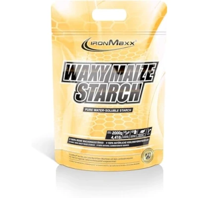 Abbildung von IronMaxx Waxy Maize Starch 2000g Hochwertiges Kohlenhydratpulver aus Maisstärke Zuckerfreier und veganer Weightgainer ohne Konservierungsstoffe