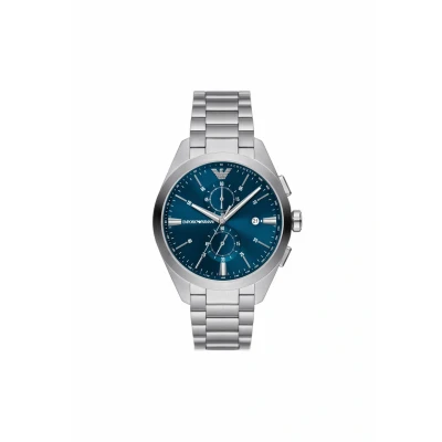 Abbildung von Emporio Armani Traditional Uhr silvercoloured, Herren, Größe: One Size, Silver coloured