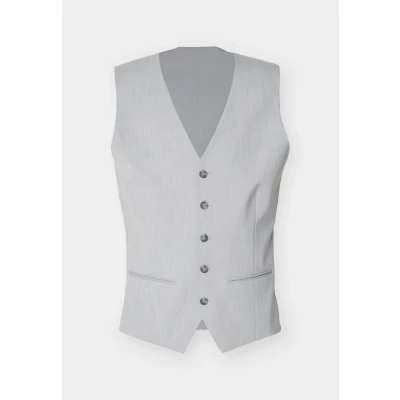 Abbildung von Selected Homme Slhslim LIAM Anzugweste, Herren, Größe: 48, Light grey melange