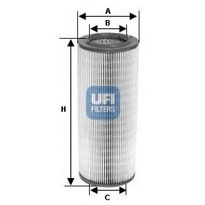 Abbildung von UFI 30.058.00 Luftfilter 69 185 310 Filtereinsatz AUDI: A6 C4 Avant, 100 Saloon, Avant