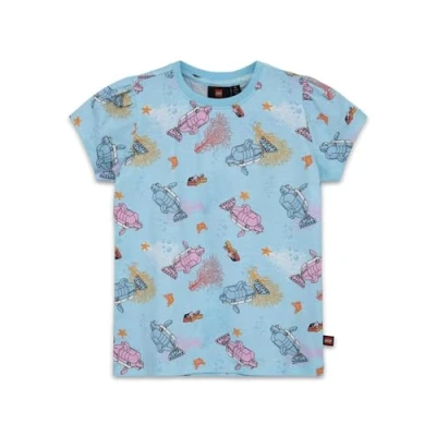 Abbildung von Lego Ninjago T Shirt für Kinder Kurzarm Jungen 100% weicher Baumwolle 110 Hellblau