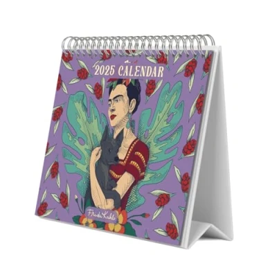 Abbildung von Grupo Erik Kalender 2025 Tischkalender Frida Kahlo Familienplaner zum Aufstellen 20 x 17 cm Jahreskalender